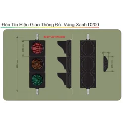 Đèn Tín Hiệu Giao Thông Xanh-Vàng-Đỏ D200