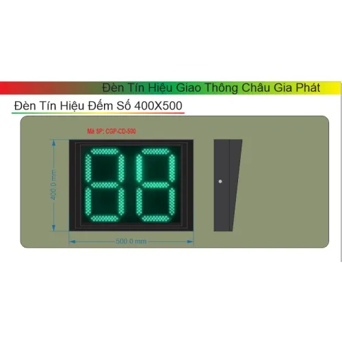 Đèn Tín Hiệu Giao Thông Đếm Số 400x500