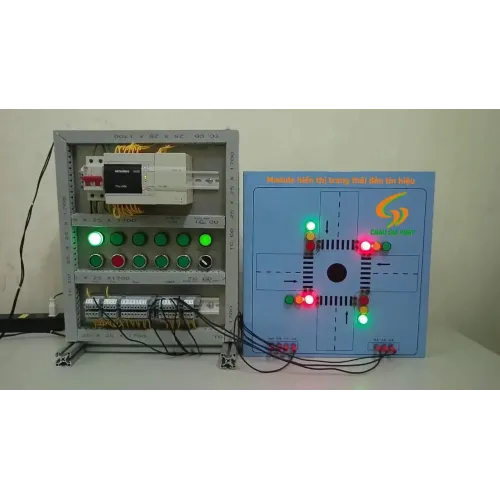 Tủ Điều Khiển Tín Hiệu Giao Thông PLC Mitsibishi