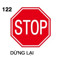 Biển báo cấm P.122 – Dừng lại (STOP) | Châu Gia Phát