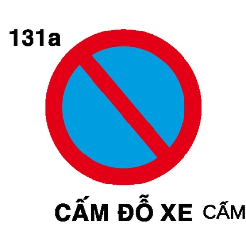 Biển báo cấm P.131a – Cấm đỗ xe | Nhà Sản Xuất Châu Gia Phát