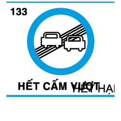 Biển báo cấm P.131d – Hết cấm vượt | Châu Gia Phát
