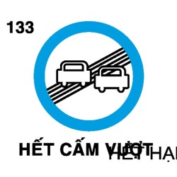 Biển báo cấm P.133 – Hết cấm vượt | Châu Gia Phát
