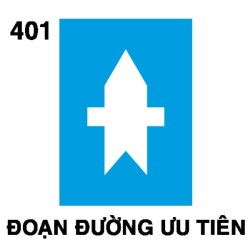 Biển chỉ dẫn I.401 – Bắt đầu đường ưu tiên | Châu Gia Phát