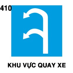 Biển chỉ dẫn I.410 – Khu vực quay xe | Châu Gia Phát Biển chỉ dẫn I.410 – Khu vực quay xe | Châu Gia Phát