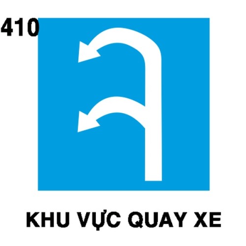 Biển chỉ dẫn I.410 – Khu vực quay xe | Châu Gia Phát