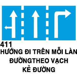 Biển chỉ dẫn I.411 – Hướng đi trên mỗi làn đường | Châu Gia Phát Biển chỉ dẫn I.411 – Hướng đi trên mỗi làn đường | Châu Gia Phát