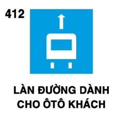 Biển chỉ dẫn I.412 – Làn đường dành cho ô tô khách | Châu Gia Phát Biển chỉ dẫn I.412 – Làn đường dành cho ô tô khách | Châu Gia Phát