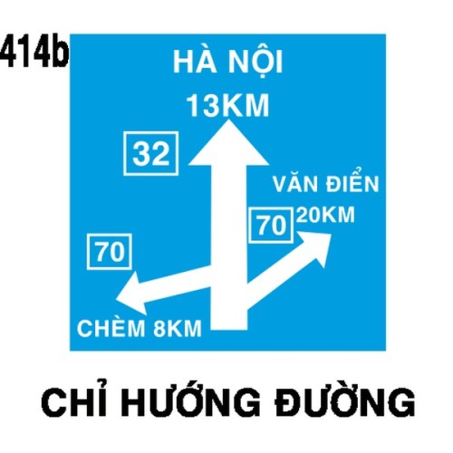 Biển chỉ dẫn I.414b – Chỉ hướng đường (nhiều chiều) | Châu Gia Phát