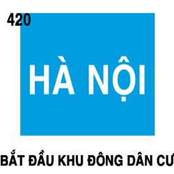 Biển chỉ dẫn I.420 – Bắt đầu khu đông dân cư | Châu Gia Phát Biển chỉ dẫn I.420 – Bắt đầu khu đông dân cư | Châu Gia Phát
