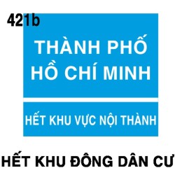 Biển chỉ dẫn I.421b – Hết khu đông dân cư (biến thể) | Châu Gia Phát Biển chỉ dẫn I.421b – Hết khu đông dân cư (biến thể) | Châu Gia Phát