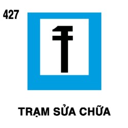 Biển chỉ dẫn I.427 – Trạm sửa chữa | Châu Gia Phát Biển chỉ dẫn I.427 – Trạm sửa chữa | Châu Gia Phát