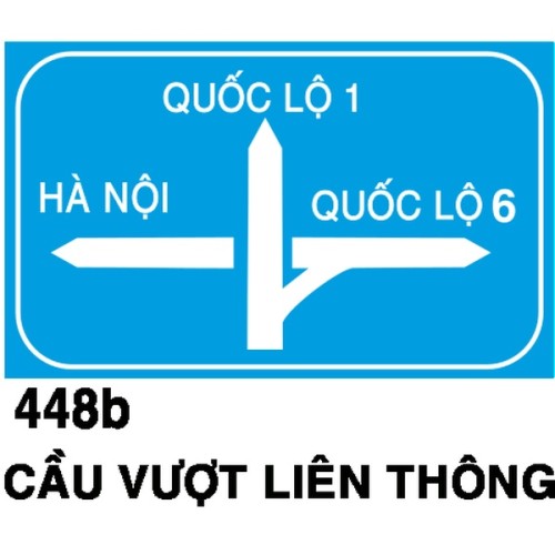 Biển chỉ dẫn I.448b – Cầu vượt liên thông (hướng khác) | Châu Gia Phát