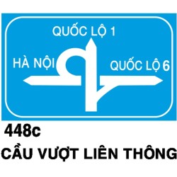 Biển chỉ dẫn I.448c – Cầu vượt liên thông (ba hướng) | Châu Gia Phát Biển chỉ dẫn I.448c – Cầu vượt liên thông (ba hướng) | Châu Gia Phát