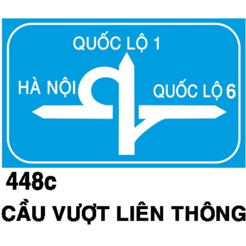 Biển chỉ dẫn I.448c – Cầu vượt liên thông (ba hướng) | Châu Gia Phát