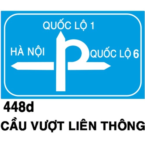 Biển chỉ dẫn I.448d – Cầu vượt liên thông (phức hợp) | Châu Gia Phát