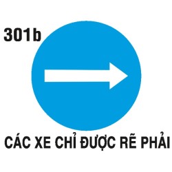 Biển hiệu lệnh R.301b – Hướng rẽ phải | Châu Gia Phát