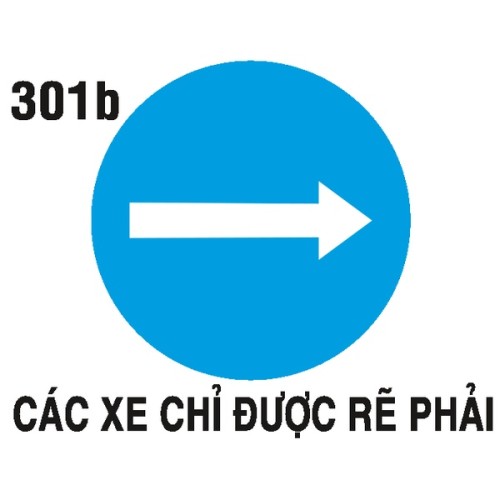 Biển hiệu lệnh R.301b – Hướng rẽ phải | Châu Gia Phát
