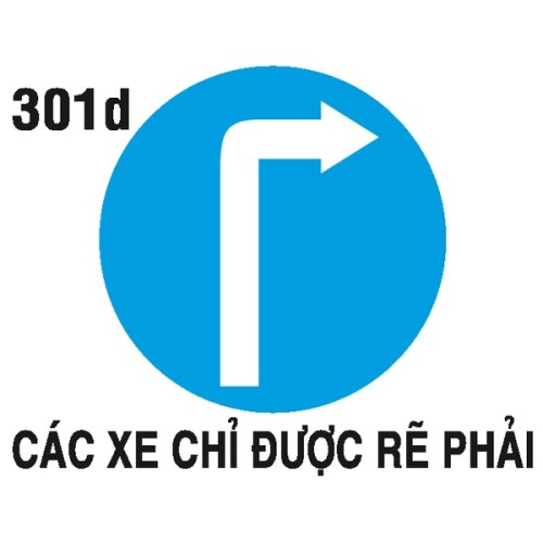 Biển hiệu lệnh R.301d – Hướng rẽ phải (sau giao nhau) | Châu Gia Phát