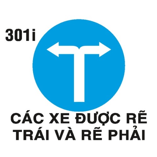 Biển hiệu lệnh R.301i – Hướng rẽ trái và rẽ phải | Châu Gia Phát