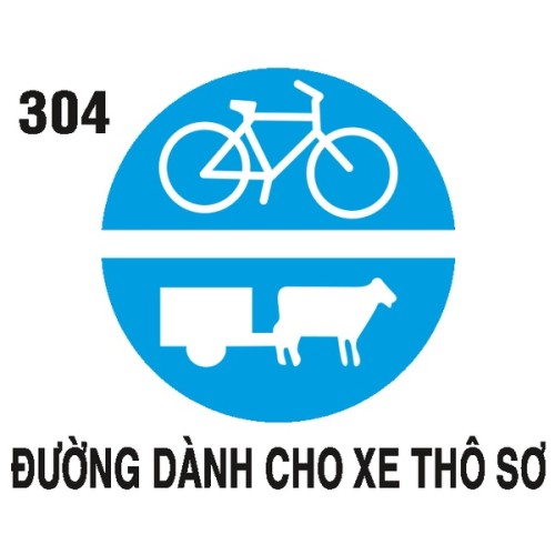Biển hiệu lệnh R.304 – Đường dành cho xe thô sơ | Châu Gia Phát