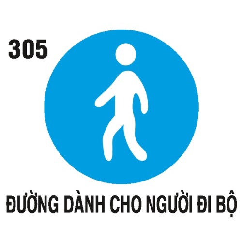 Biển hiệu lệnh R.305 – Đường dành cho người đi bộ | Châu Gia Phát