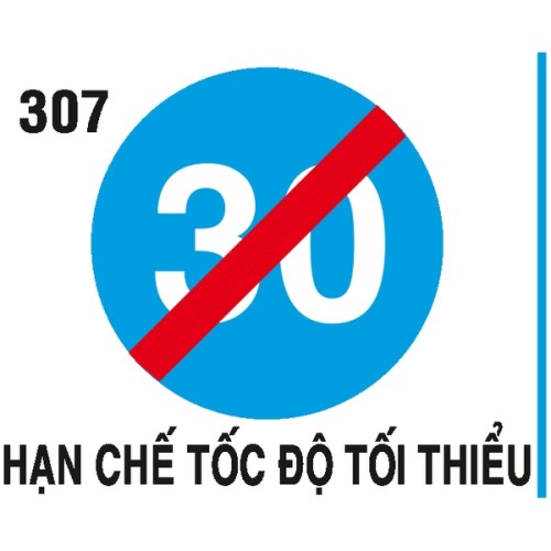 Biển hiệu lệnh R.307 – Hết tốc độ tối thiểu | Châu Gia Phát