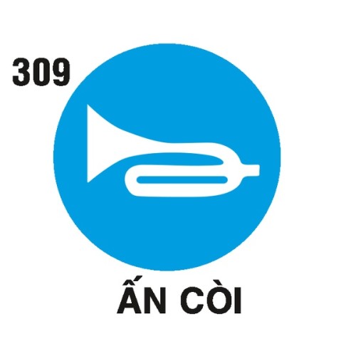 Biển hiệu lệnh R.309 – Ấn còi | Nhà Sản Xuất Châu Gia Phát