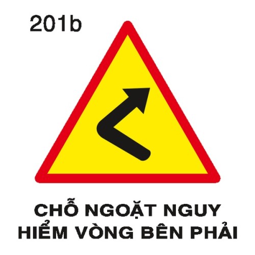 Biển báo nguy hiểm W.201b – Chỗ ngoặt nguy hiểm vòng bên phải | Châu Gia Phát Biển báo nguy hiểm W.201b – Chỗ ngoặt nguy hiểm vòng bên phải | Châu Gia Phát