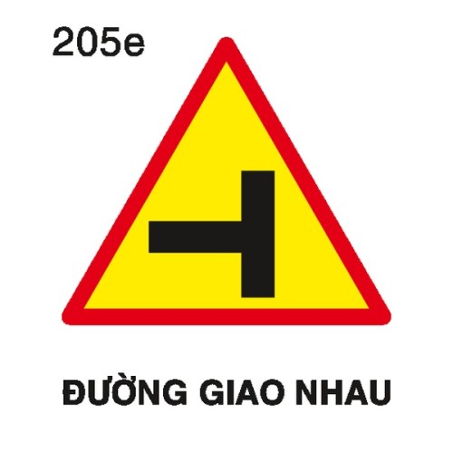 Biển báo nguy hiểm W.205e – Đường giao nhau phức tạp | Châu Gia Phát