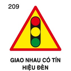 Biển báo nguy hiểm W.209 – Giao nhau có tín hiệu đèn | Châu Gia Phát Biển báo nguy hiểm W.209 – Giao nhau có tín hiệu đèn | Châu Gia Phát