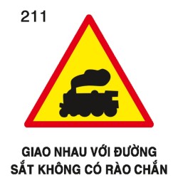 Biển báo nguy hiểm W.211 – Giao nhau với đường sắt (không có rào chắn) | Châu Gia Phát Biển báo nguy hiểm W.211 – Giao nhau với đường sắt (không có rào chắn) | Châu Gia Phát