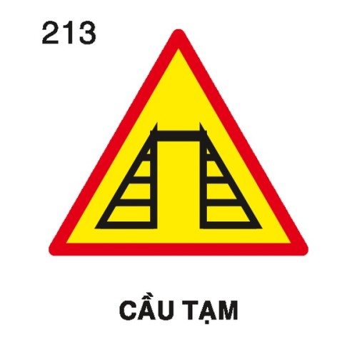 Biển báo nguy hiểm W.213 – Cầu tam | Châu Gia Phát