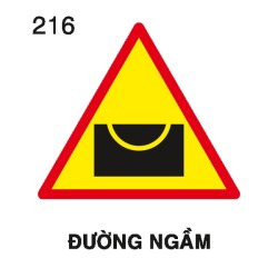 Biển báo nguy hiểm W.216 – Đường ngầm | Châu Gia Phát Biển báo nguy hiểm W.216 – Đường ngầm | Châu Gia Phát
