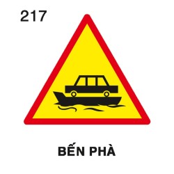 Biển báo nguy hiểm W.217 – Bến phà | Châu Gia Phát Biển báo nguy hiểm W.217 – Bến phà | Châu Gia Phát