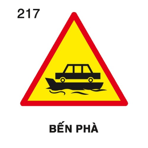 Biển báo nguy hiểm W.217 – Bến phà | Châu Gia Phát