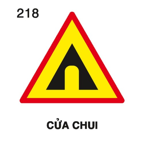 Biển báo nguy hiểm W.218 – Cửa chui | Châu Gia Phát