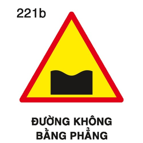 Biển báo nguy hiểm W.221b – Đường không bằng phẳng (phải) | Châu Gia Phát