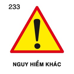 Biển báo nguy hiểm W.233 – Nguy hiểm khác | Châu Gia Phát Biển báo nguy hiểm W.233 – Nguy hiểm khác | Châu Gia Phát