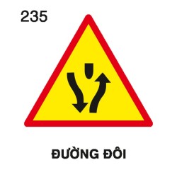 Biển báo nguy hiểm W.235 – Đường đôi | Châu Gia Phát Biển báo nguy hiểm W.235 – Đường đôi | Châu Gia Phát