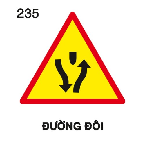 Biển báo nguy hiểm W.235 – Đường đôi | Châu Gia Phát